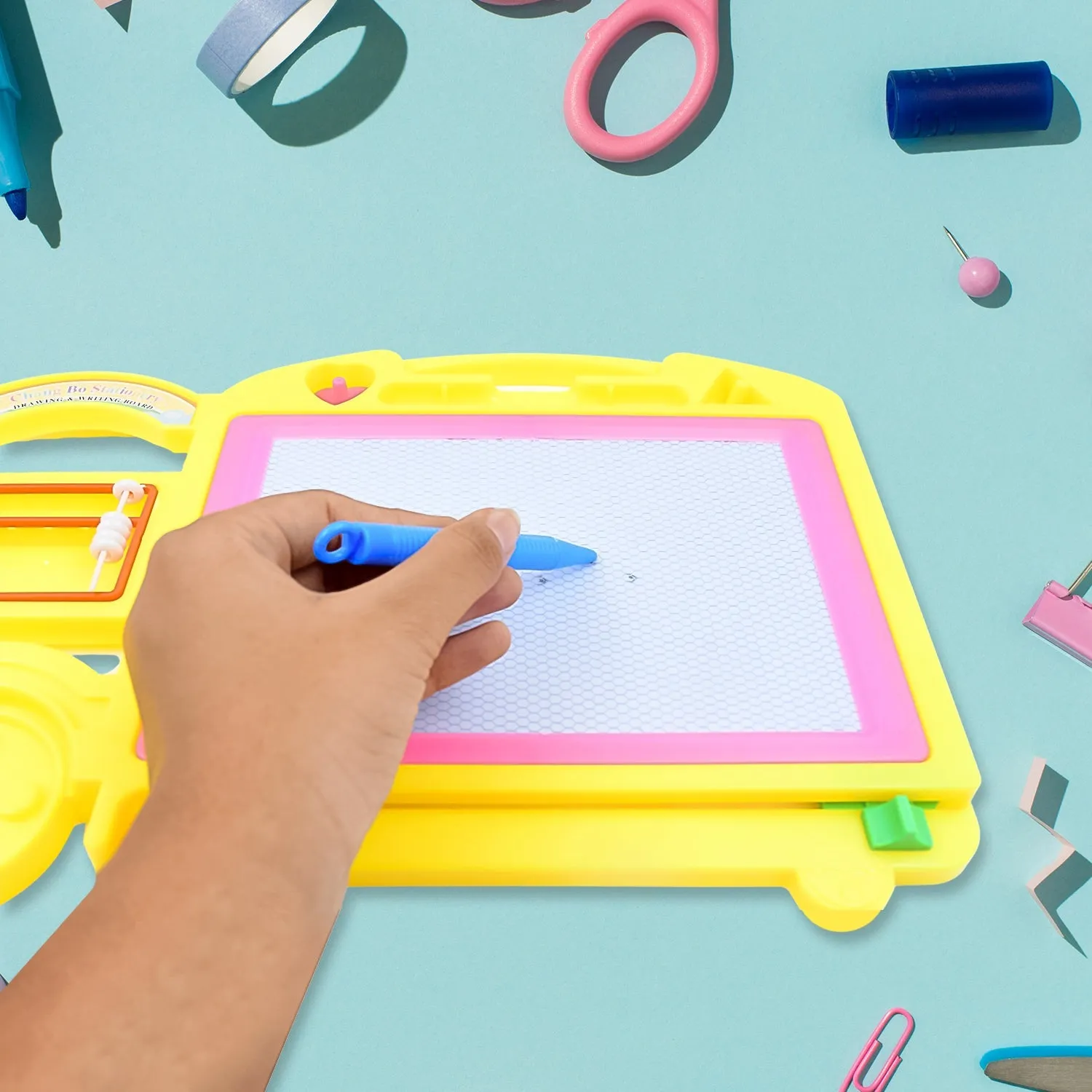 Bus Shape Drawing & Writing Slate Board for Kids (1 pc / 32  21 Cm)