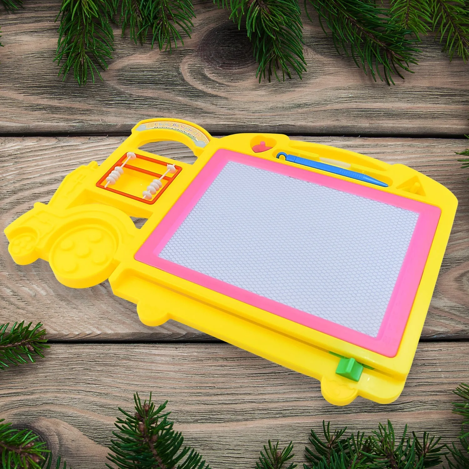 Bus Shape Drawing & Writing Slate Board for Kids (1 pc / 32  21 Cm)
