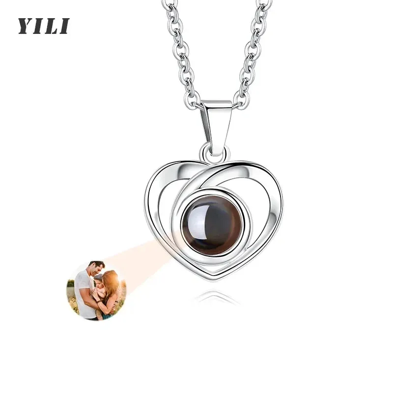 Custom Photo Bracelet Personalized Photo Projection Bracelet Circle Photo Bracelets with Picture Inside for Women/Men/Couple