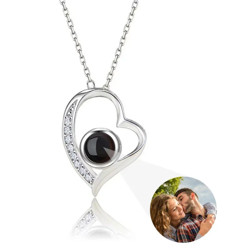Custom Photo Bracelet Personalized Photo Projection Bracelet Circle Photo Bracelets with Picture Inside for Women/Men/Couple