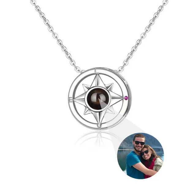 Custom Photo Bracelet Personalized Photo Projection Bracelet Circle Photo Bracelets with Picture Inside for Women/Men/Couple