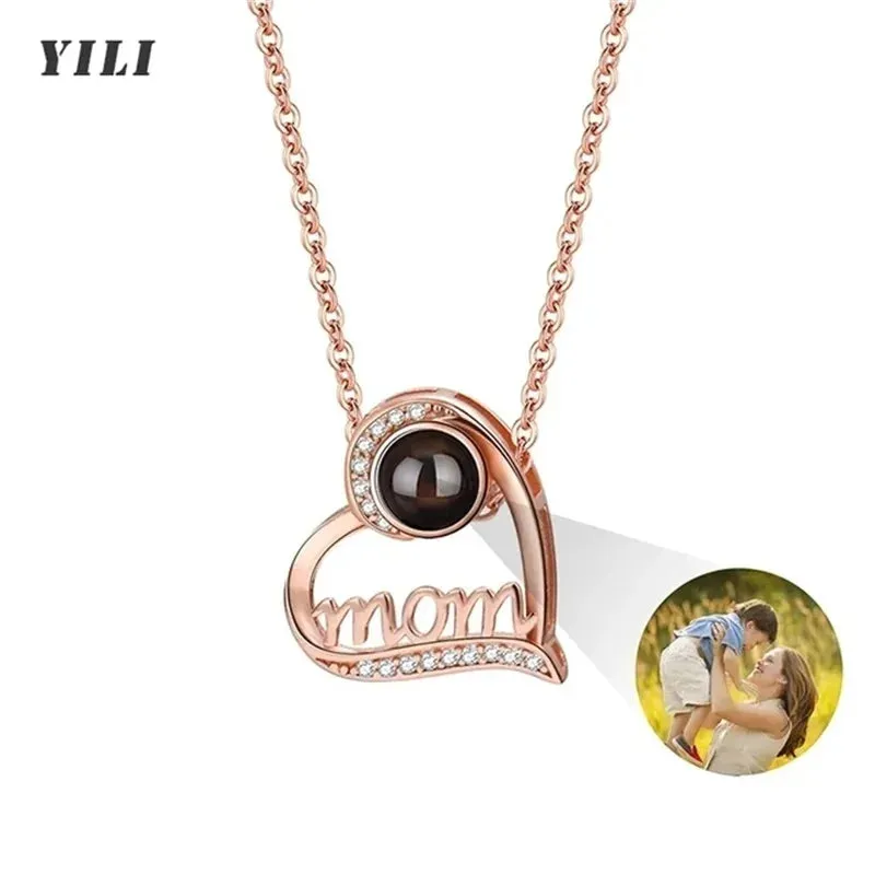 Custom Photo Bracelet Personalized Photo Projection Bracelet Circle Photo Bracelets with Picture Inside for Women/Men/Couple