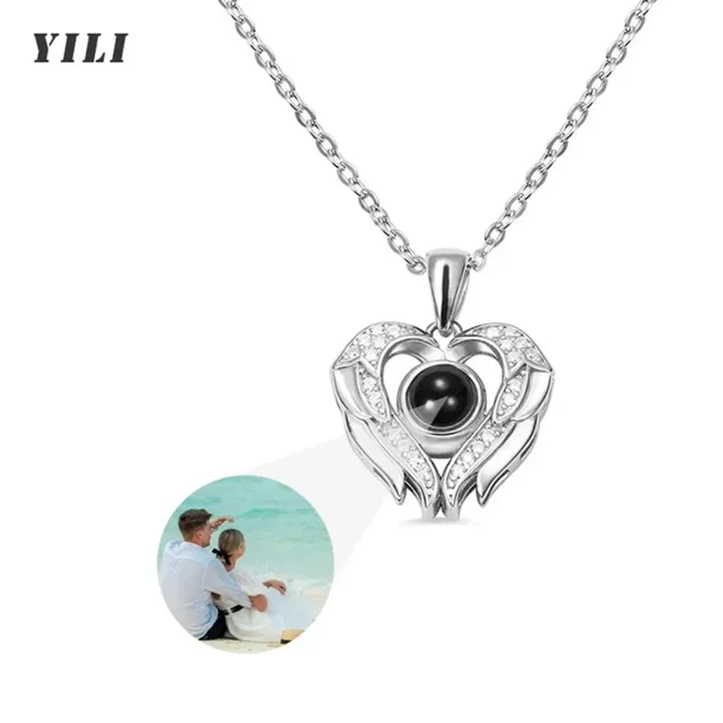 Custom Photo Bracelet Personalized Photo Projection Bracelet Circle Photo Bracelets with Picture Inside for Women/Men/Couple