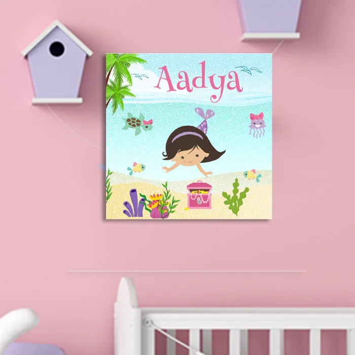 Cute Mermaid Canvas For Wall