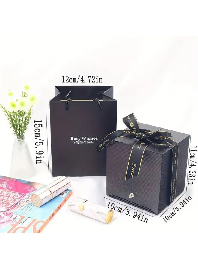 Elegant Grey Jewelry and Keepsake Gift Box: A Treasure Trove of Style and Function(Without Necklace)