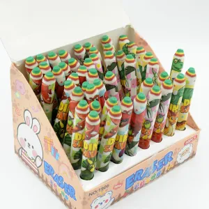 Fancy Erasers for Kids in Different Shapes  Rainbow Erasers, Stationery Gift for Kids Pencil Shaped Eraser for Children School Kids/Birthday Return Gift for Children (48 Pcs Set)