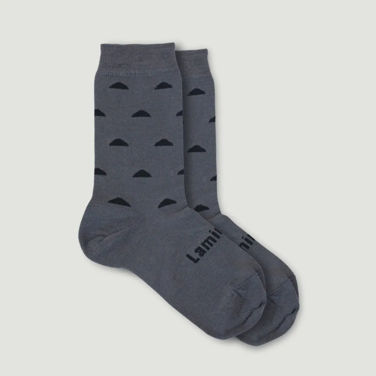 Lamington Merino Wool Crew Socks | WOMAN   MAN | COAL