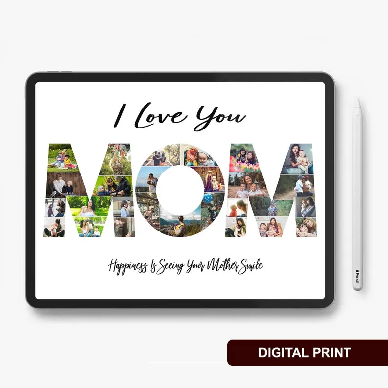 Mothers Day Gift From Daughter Personalize Mothers Day Gift From Son  Mothers Day Picture Ideas  Mom Photo Collage - Christmas Gifts