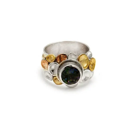 Pebbles on a beach series ring