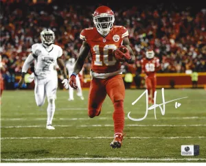Tyreek Hill Kansas City Chiefs Autographed 8x10 Running Photo