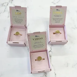 Zodiac Ring in Gold