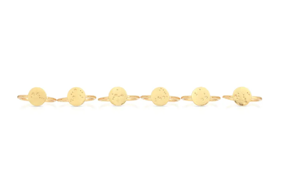 Zodiac Ring in Gold